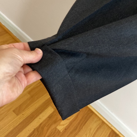 Bespoke Harry Rosen Suit Mens 46 Dark Gray Two Piece Blazer Pants Vintage Custom - Picture 12 of 16